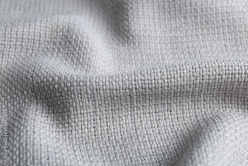 Texture of beautiful light fabric as background, closeup