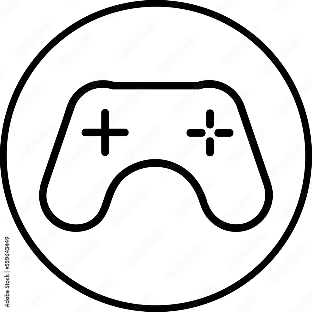 geme icon line illustration on white background..eps geme icon line illustration on white background..eps