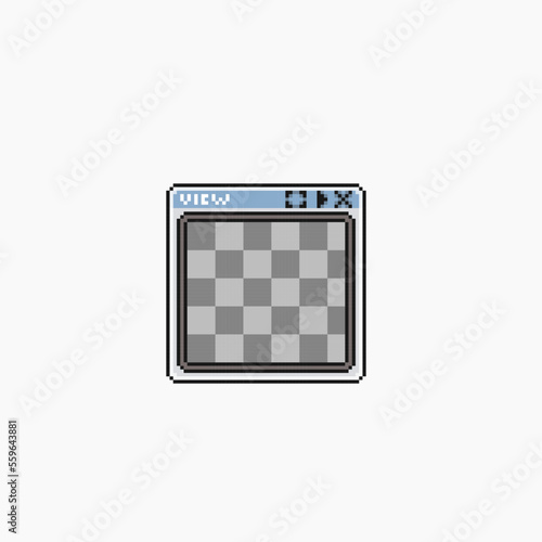preview frame in pixel art style
