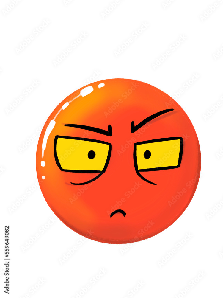 round cartoon face and various shapes show facial expressions and emotions round cartoon face and various shapes show facial expressions and emotions