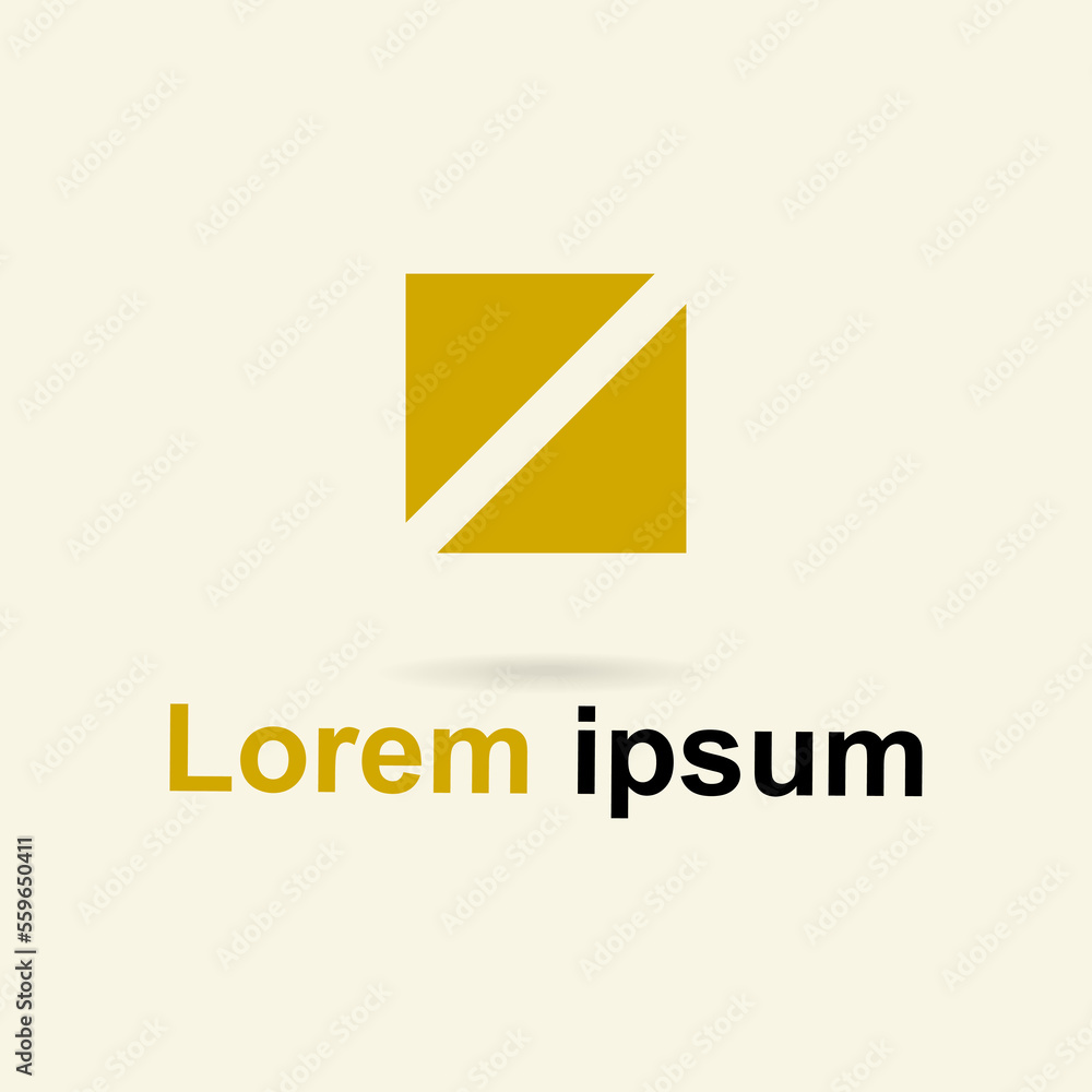 Naklejka premium Abstract box logo design. Simple design concept