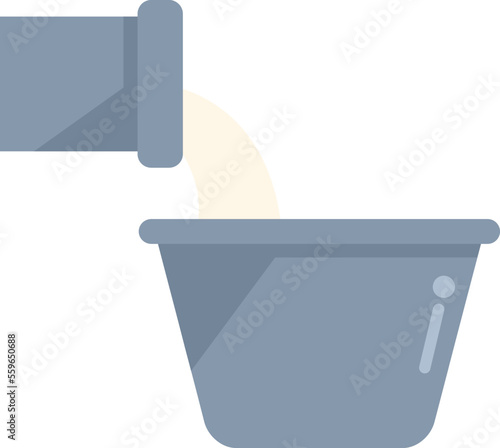 Milk icon flat vector. Factory cheese. Farm eating isolated
