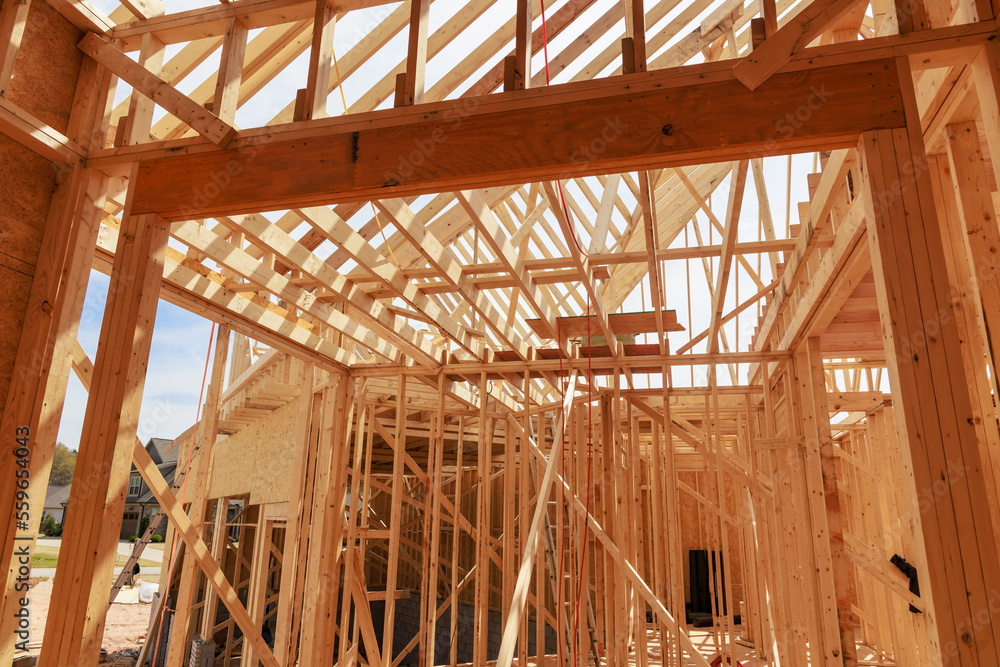 Getting the framework for a new house up and running. Getting the framework for a new house up and running.