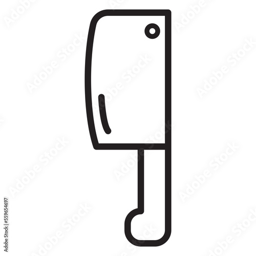 meat cleaver knife icon