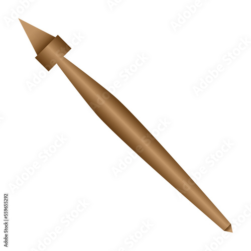 Wooden old spindle