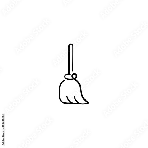 Mop Line Style Icon Design