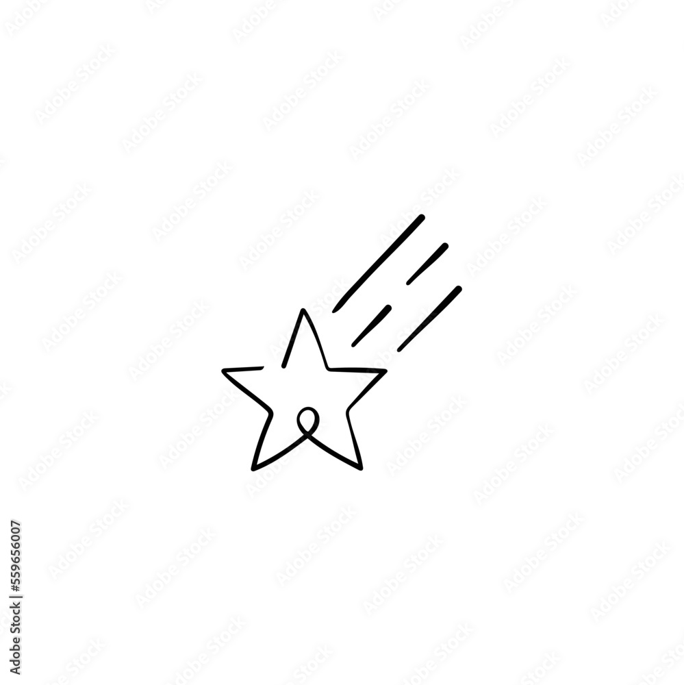 Shooting Stars Line Style Icon Design Shooting Stars Line Style Icon Design