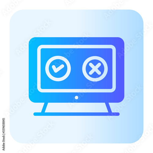 polling gradient icon