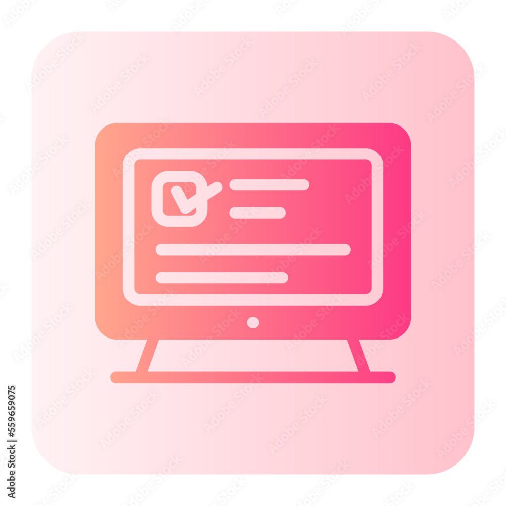 survey gradient icon survey gradient icon