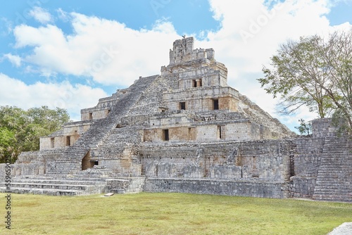 Edzna's Building of the Five Stories, of the Most Unique Mayan Pyramids photo