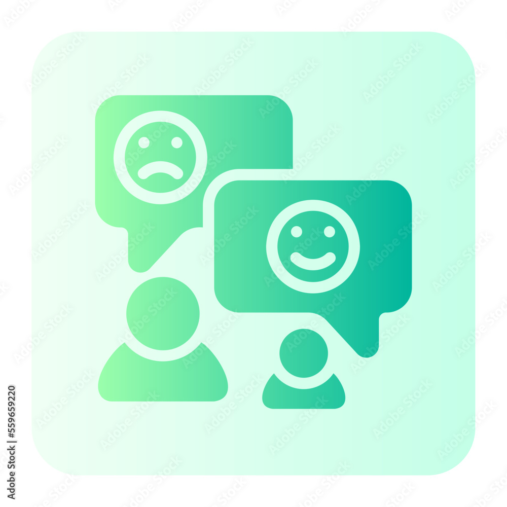 customer review gradient icon customer review gradient icon