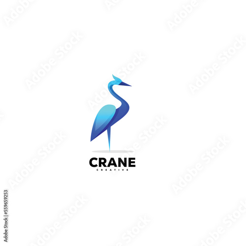Parrot design line art logo illustration