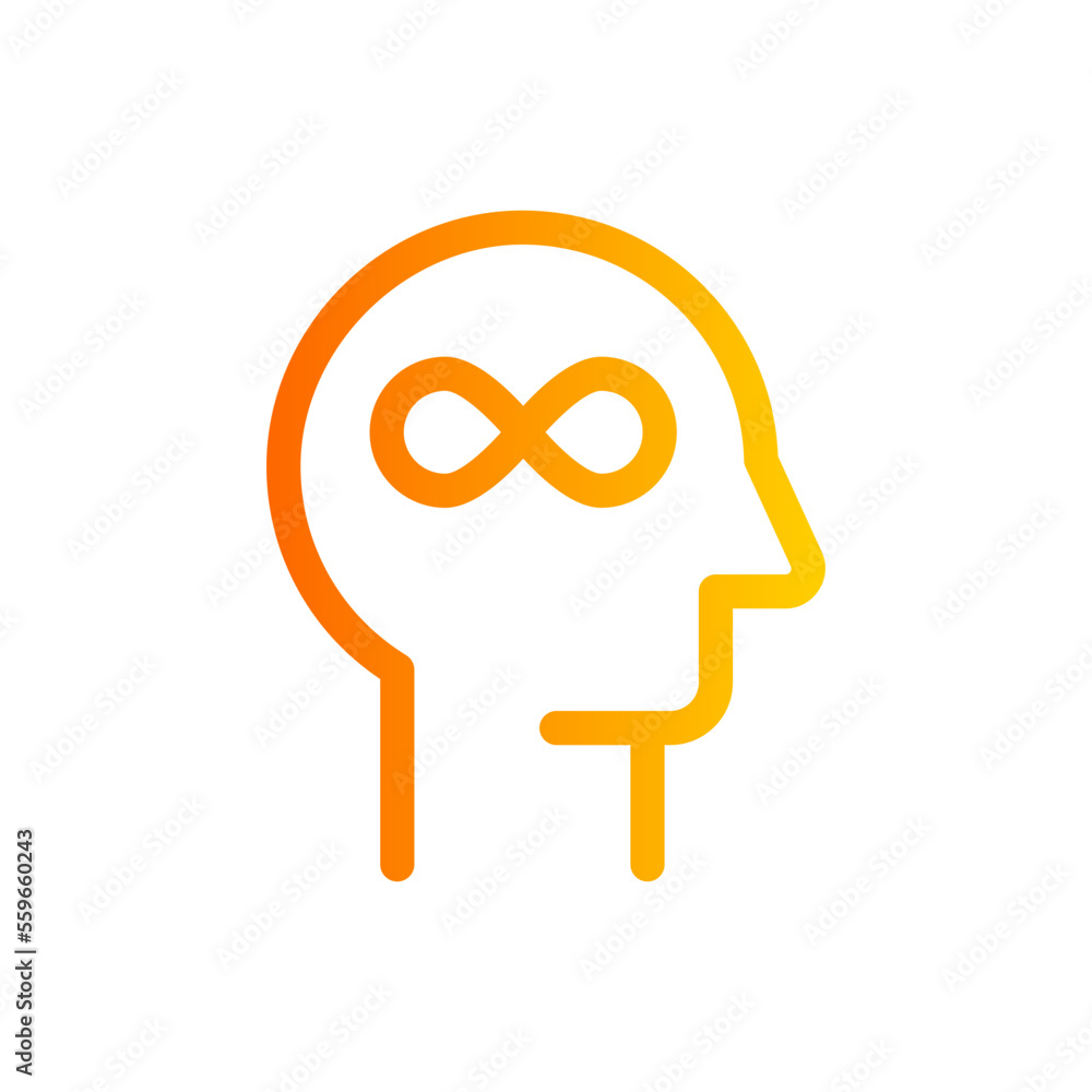 infinity gradient icon infinity gradient icon