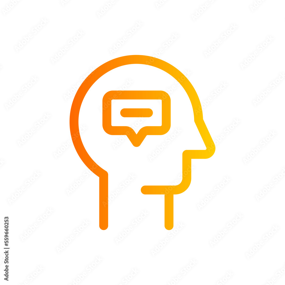 mind gradient icon mind gradient icon