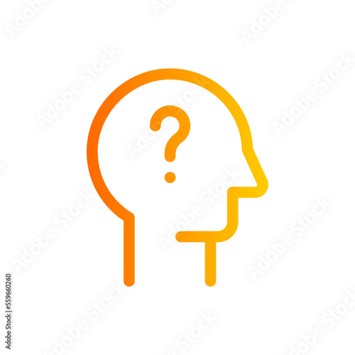 question gradient icon