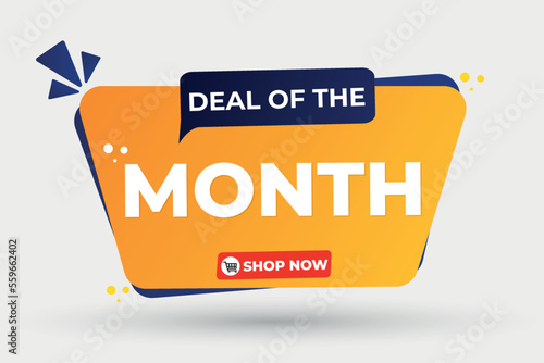 Vector gradient deal of the month discount offer design