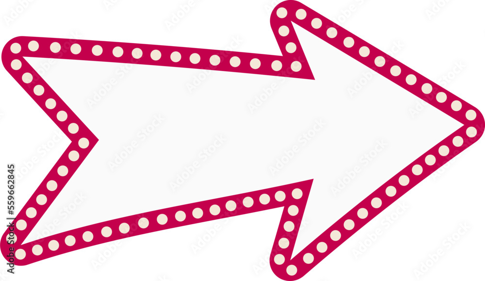 Obraz premium Cinema sign arrow illustration