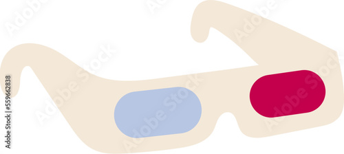 3d glasses illustration