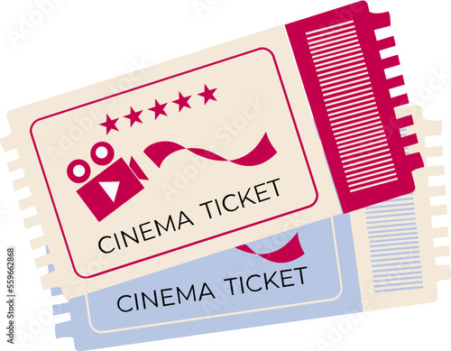 Movie tickets illustration