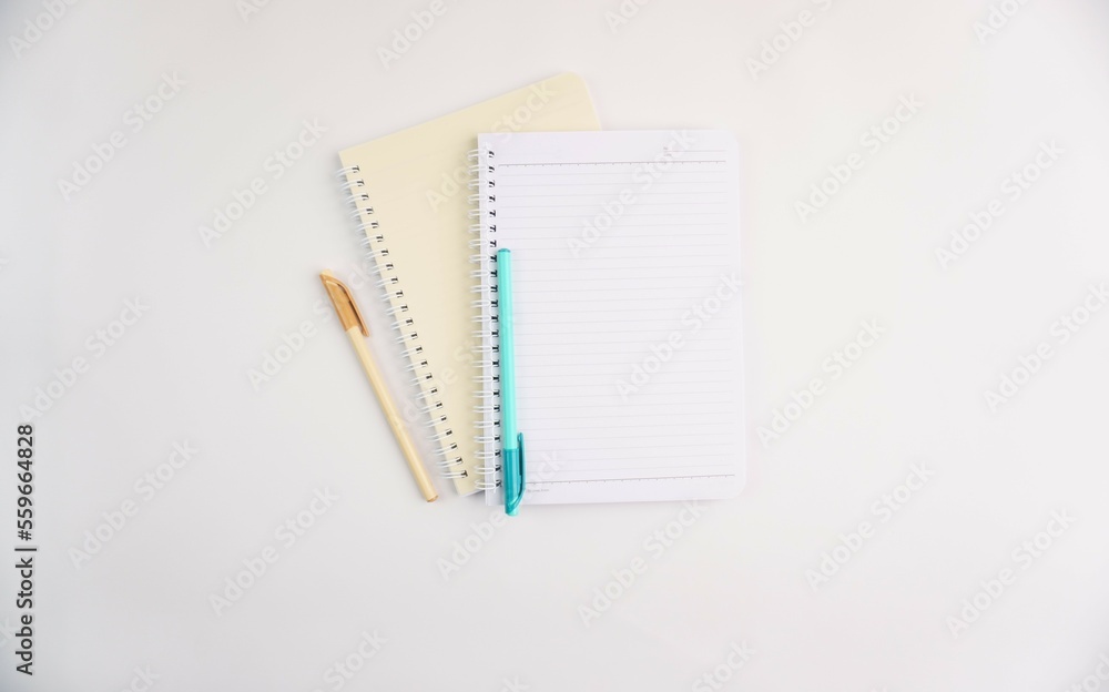 Blank Notebook on White Background Blank Notebook on White Background
