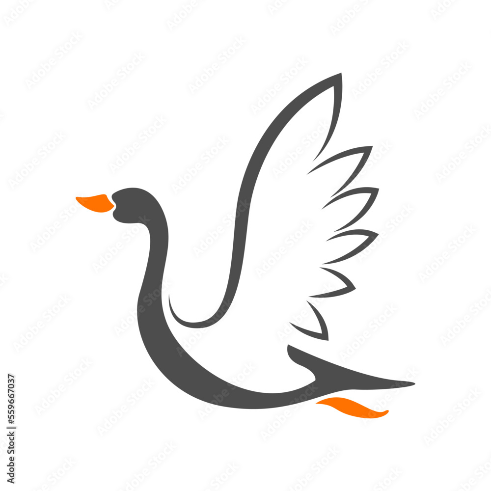Obraz premium Goose logo icon design