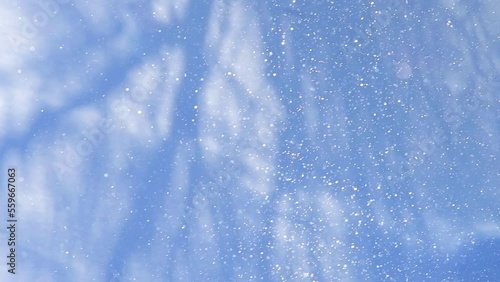 雪原に舞うダイヤモンドダスト