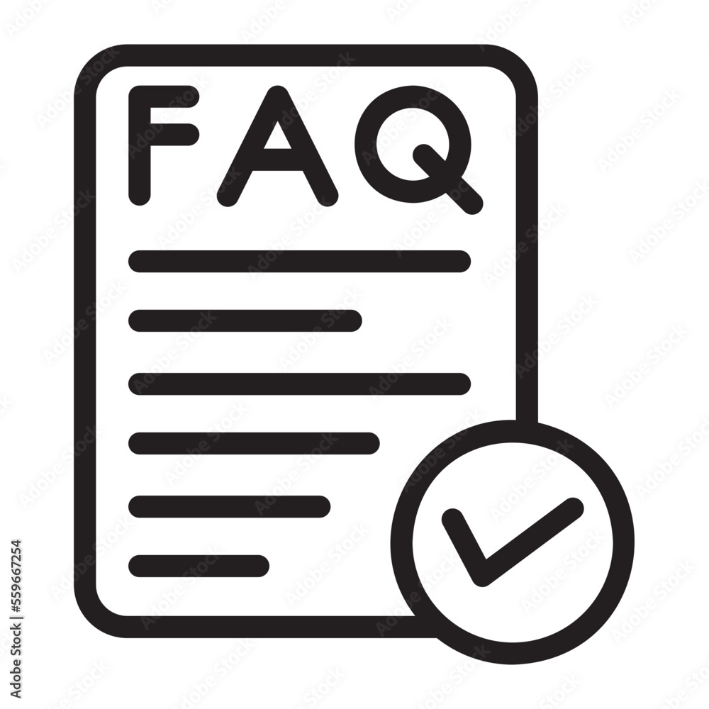 faq line icon