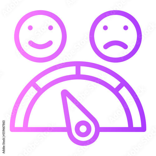 satisfaction line icon