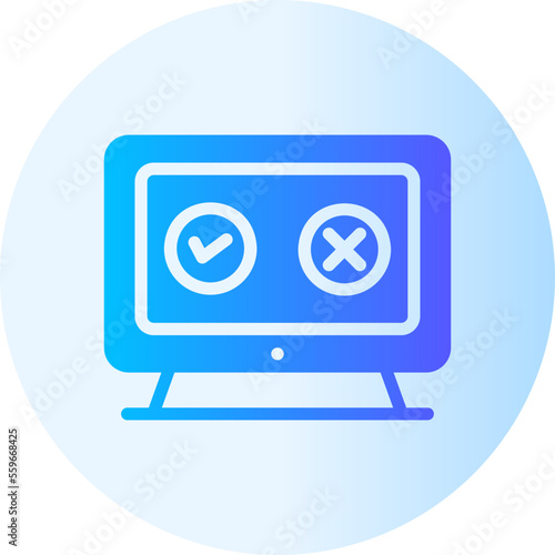 polling gradient icon