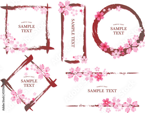 桜　春　花びら　背景
