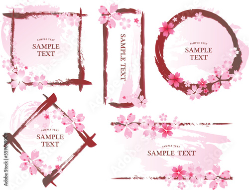 桜　春　花びら　背景
