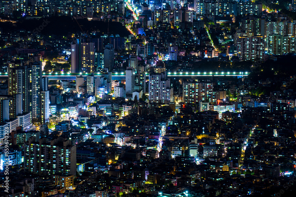 Apartment Landscape in Seoul, Korea Apartment Landscape in Seoul, Korea
