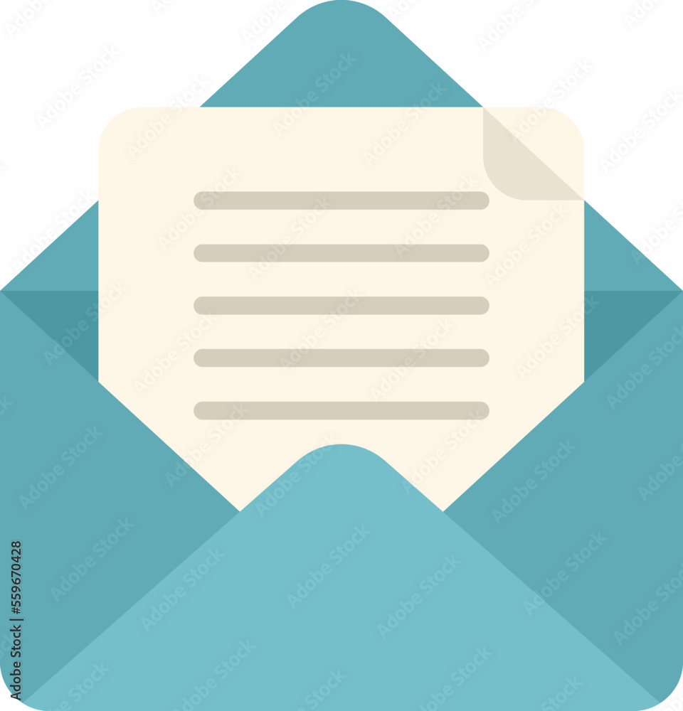 Mail help icon flat vector. Office service. Customer support isolated Mail help icon flat vector. Office service. Customer support isolated