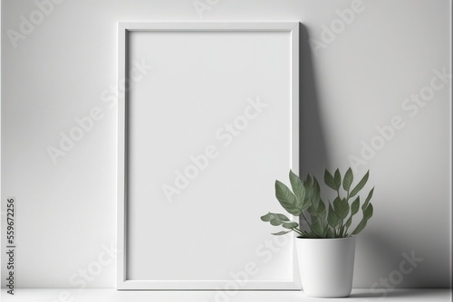 Wallpaper Mural Blank vertical picture frame mockup Torontodigital.ca