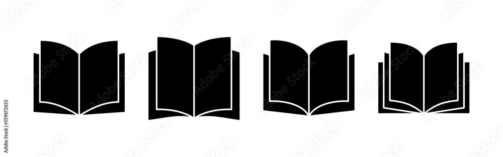 Book icon vector for web and mobile app. open book sign and symbol. ebook icon Book icon vector for web and mobile app. open book sign and symbol. ebook icon
