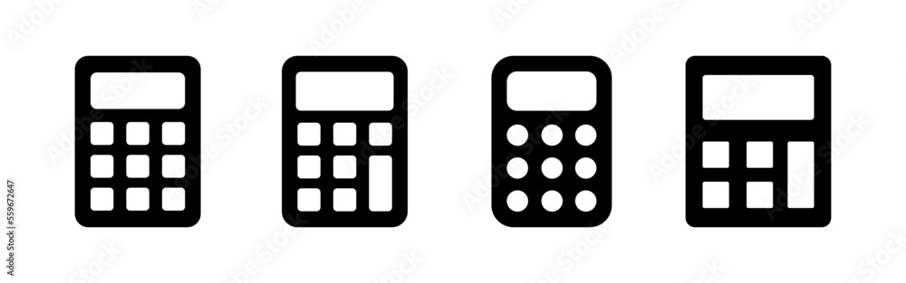 Calculator icon vector for web and mobile app. Accounting calculator sign and symbol. Calculator icon vector for web and mobile app. Accounting calculator sign and symbol.