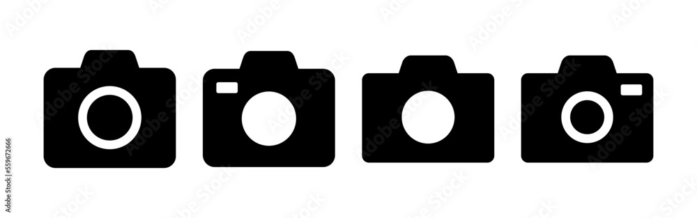 Camera icon vector for web and mobile app. photo camera sign and symbol. photography icon.