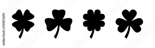 Clover icon vector for web and mobile app. clover sign and symbol. four leaf clover icon.