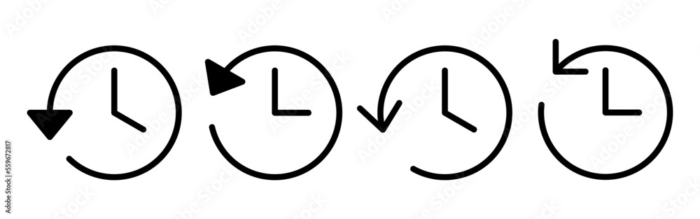 History icon vector for web and mobile app. recent event history sign and symbol History icon vector for web and mobile app. recent event history sign and symbol
