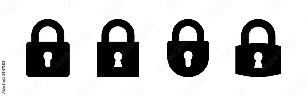 Lock icon vector for web and mobile app. Padlock sign and symbol. Encryption icon. Security symbol Lock icon vector for web and mobile app. Padlock sign and symbol. Encryption icon. Security symbol