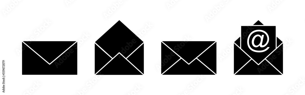 Mail icon vector for web and mobile app. email sign and symbol. E-mail icon. Envelope icon Mail icon vector for web and mobile app. email sign and symbol. E-mail icon. Envelope icon