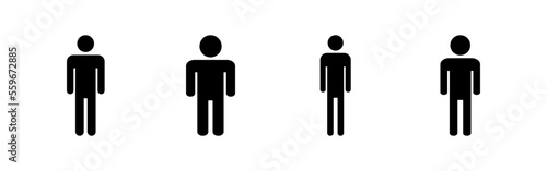 Man icon vector for web and mobile app. male sign and symbol. human symbol