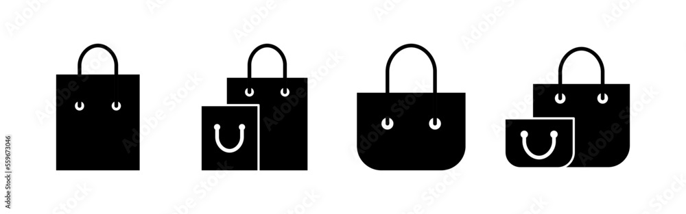 Shopping bag icon vector for web and mobile app. shopping sign and symbol Shopping bag icon vector for web and mobile app. shopping sign and symbol