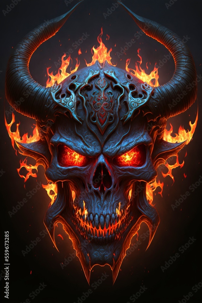 demon skull