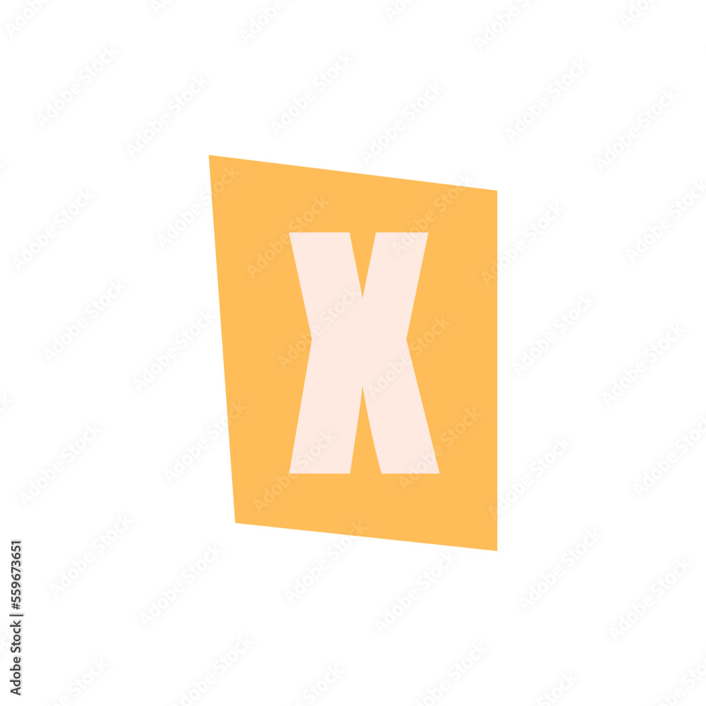 Fototapeta premium Alphabet Cut Out