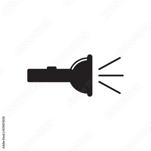 flashlight icon , camping icon vector