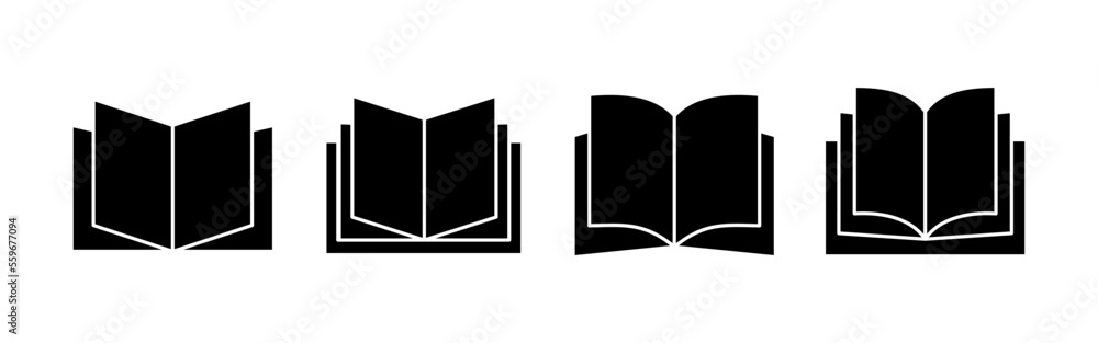 Book icon vector for web and mobile app. open book sign and symbol. ebook icon Book icon vector for web and mobile app. open book sign and symbol. ebook icon