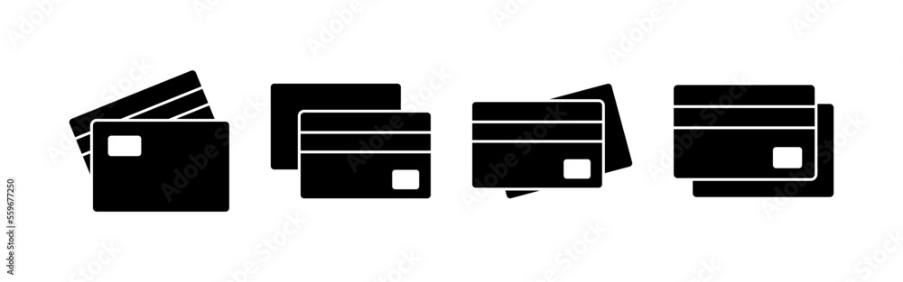 Credit card icon vector for web and mobile app. Credit card payment sign and symbol Credit card icon vector for web and mobile app. Credit card payment sign and symbol