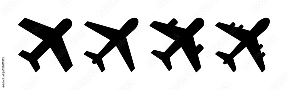 Plane icon vector for web and mobile app. Airplane sign and symbol. Flight transport symbol. Travel sign. aeroplane Plane icon vector for web and mobile app. Airplane sign and symbol. Flight transport symbol. Travel sign. aeroplane