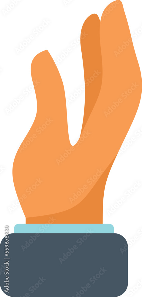 Give arm icon flat vector. Pose sign. Hand palm isolated Give arm icon flat vector. Pose sign. Hand palm isolated